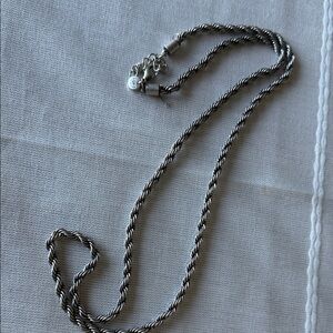 LOFT Twisted Silver Necklace